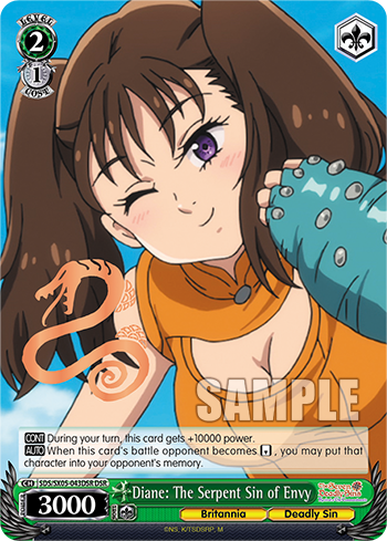 Diane: The Serpent Sin of Envy - SDS/SX05-E043DSR - Deadly Sin Rare available at 401 Games Canada