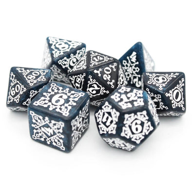 Dice Envy - 7 Piece - Rime Scheme available at 401 Games Canada