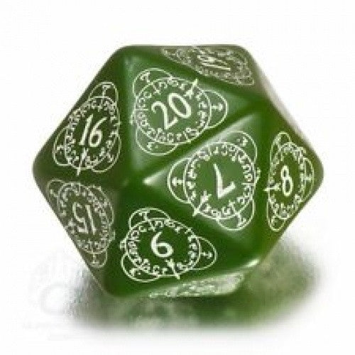 Dice Set - Q-Workshop - 30mm D20 Level Counter - Green available at 401 Games Canada