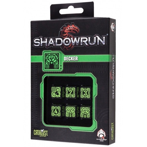 Dice Set - Q-Workshop - 6D6 - Shadowrun - Decker available at 401 Games Canada