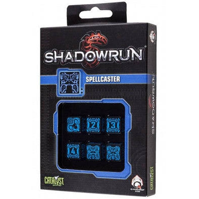 Dice Set - Q-Workshop - 6D6 - Shadowrun - Spellcaster available at 401 Games Canada