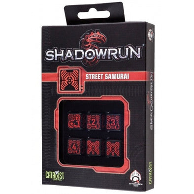 Dice Set - Q-Workshop - 6D6 - Shadowrun - Street Samurai-Dice-401 Games