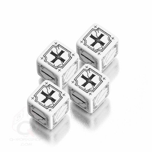 Dice Set - Q-Workshop - Fate Dice - White available at 401 Games Canada