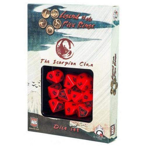Dice Set - Q-Workshop - Legend of the Five Rings - Scorpion Clan available at 401 Games Canada