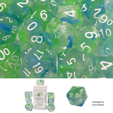 Dice Set - Role 4 Initiative - 7 Piece Set - Diffusion Nixie's Brook Special available at 401 Games Canada