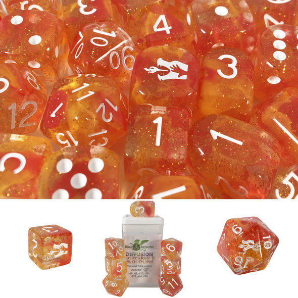 Dice Set - Role 4 Initiative - 7 Piece Set - Diffusion Sorceror's Bloodline Special Reserve available at 401 Games Canada