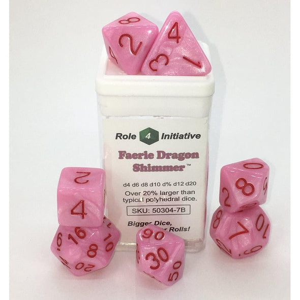 Dice Set - Role 4 Initiative - 7 Piece Set - Faerie Dragon Shimmer available at 401 Games Canada