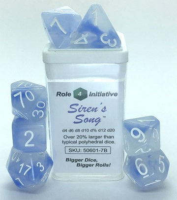 Dice Set - Role 4 Initiative - 7 Piece Set - Jade Siren's Song available at 401 Games Canada