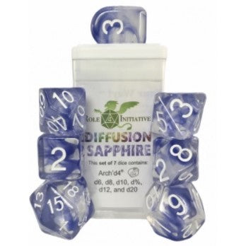 Dice Set - Role 4 Initiative - 7 Piece Set - Sapphire available at 401 Games Canada