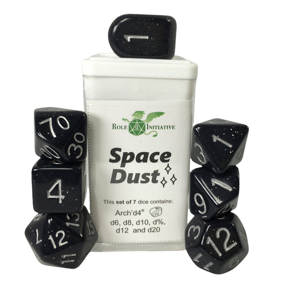 Dice Set - Role 4 Initiative - 7 Piece Set - Space Dust available at 401 Games Canada