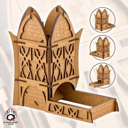 Dice Tower - Q-Workshop - Elven (Wood) available at 401 Games Canada