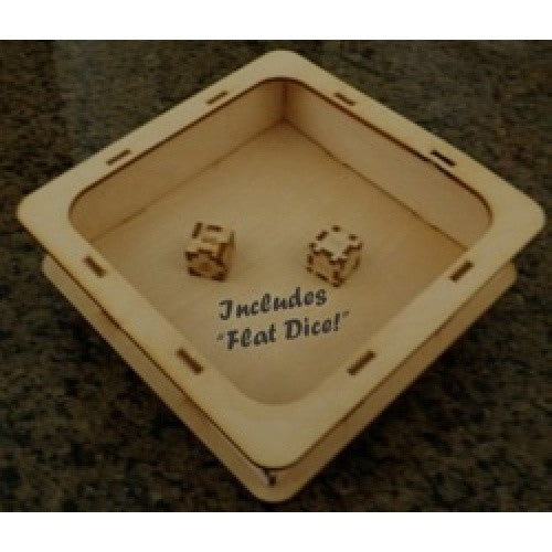Dice Tray - Knockdown Birch w/ Dice available at 401 Games Canada