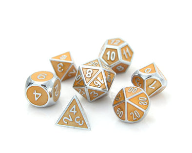 Die Hard - 7 Piece Set - Metal - Gemstone - Silver Citrine available at 401 Games Canada