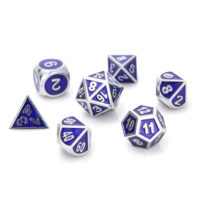 Die Hard - 7 Piece Set - Metal - Gemstone - Silver Sapphire available at 401 Games Canada