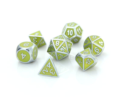 Die Hard - 7 Piece Set - Metal - Gemstone - Silver Titanite available at 401 Games Canada