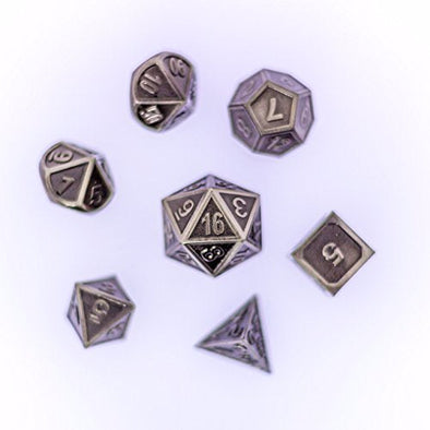 Die Hard - 7 Piece Set - Metal - Gothica - Battleworn Silver available at 401 Games Canada