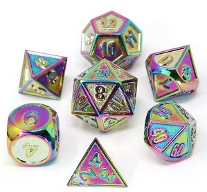 Die Hard - 7 Piece Set - Metal - Gothica - Scorched Rainbow available at 401 Games Canada