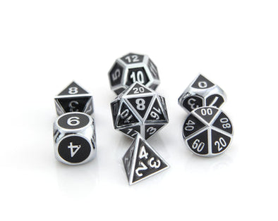 Die Hard - 7 Piece Set - Metal - Gothica - Shiny Silver w/Black available at 401 Games Canada