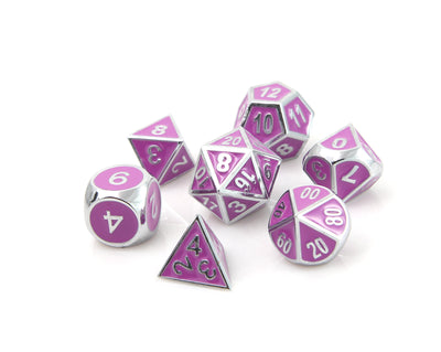 Die Hard - 7 Piece Set - Metal - Gothica - Shiny Silver w/Light Purple available at 401 Games Canada