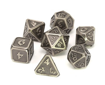 Die Hard - 7 Piece Set - Metal - Mythica - Battleworn Silver available at 401 Games Canada