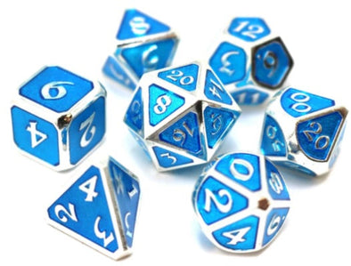 Die Hard - 7 Piece Set - Metal - Mythica - Platinum Aquamarine available at 401 Games Canada