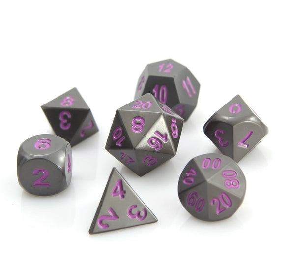 Die Hard - 7 Piece Set - Metal - RPG - Sinister Chrome w/Purple available at 401 Games Canada