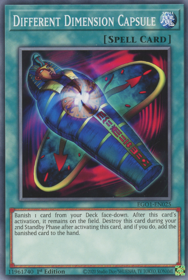 Different Dimension Capsule - EGO1-EN025 - Common - 1st Edition available at 401 Games Canada