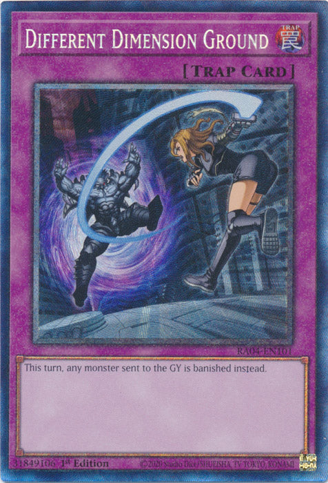 Different Dimension Ground (PCR) - RA04-EN101 - Prismatic Collector's Rare - 1st Edition