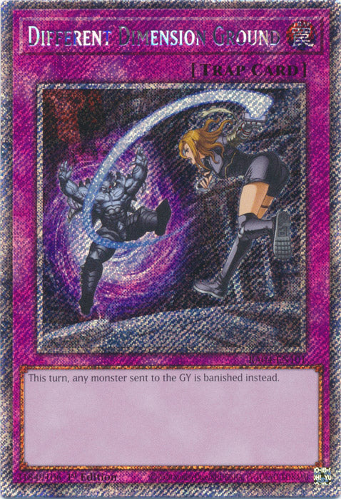 Different Dimension Ground (Platinum Secret Rare) - RA04-EN101 - Platinum Secret Rare - 1st Edition