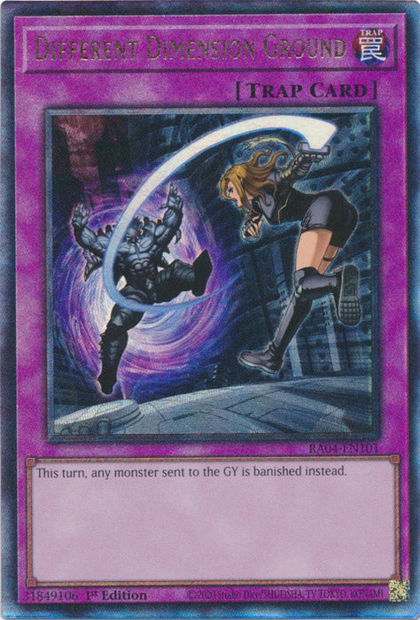 Different Dimension Ground (PUR) - RA04-EN101 - Prismatic Ultimate Rare - 1st Edition