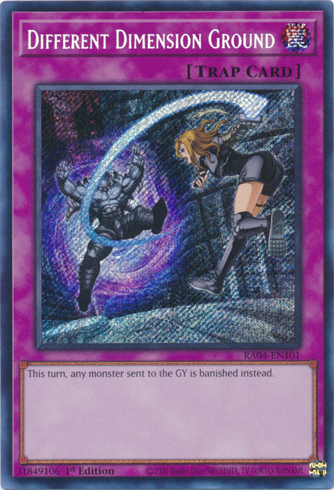 Different Dimension Ground (Secret Rare) - RA04-EN101 - Secret Rare - 1st Edition