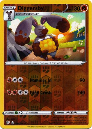 Diggersby - 096/189 - Rare - Reverse Holo available at 401 Games Canada