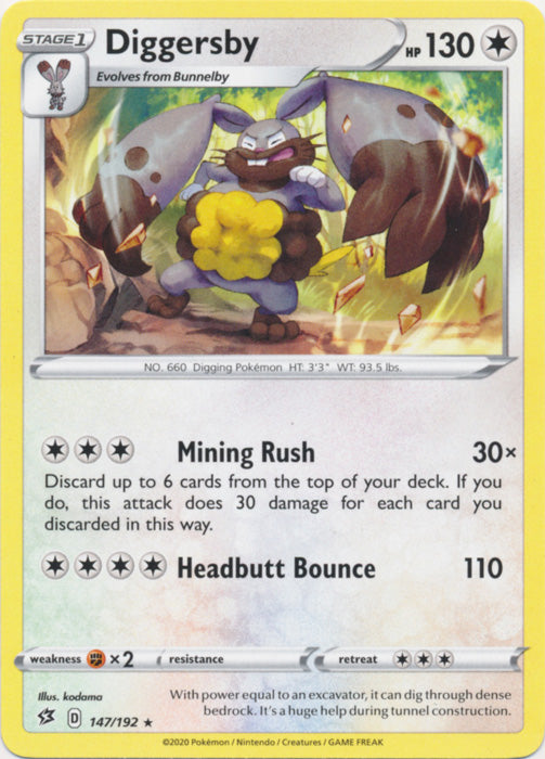 Diggersby - 147/192 - Rare available at 401 Games Canada