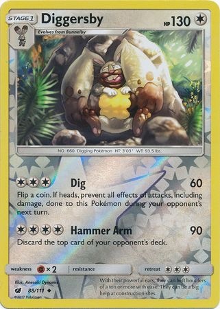 Diggersby - 88/111 - Uncommon - Reverse Holo available at 401 Games Canada