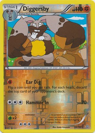 Diggersby - 90/160 - Rare - Reverse Holo available at 401 Games Canada