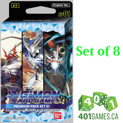 Digimon Card Game - Premium Pack Set 1 - Set of 8 available at 401 Games Canada