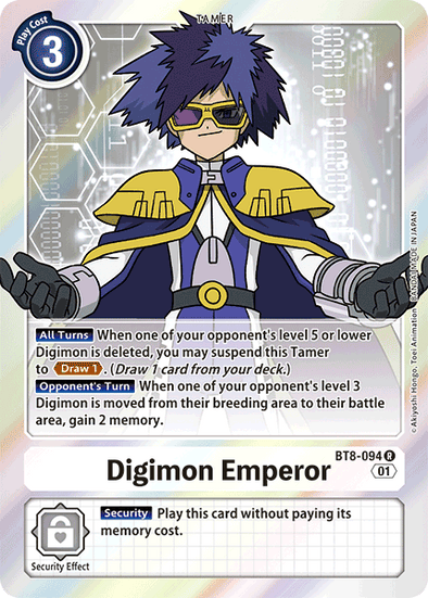 Digimon Emperor - BT8-094 - Rare available at 401 Games Canada