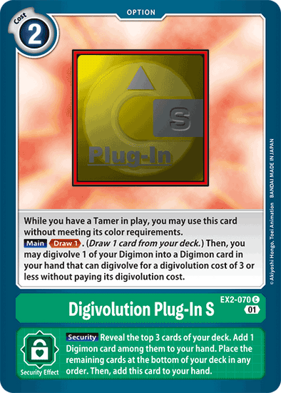 Digivolution Plug-In S - EX2-070 - Common available at 401 Games Canada