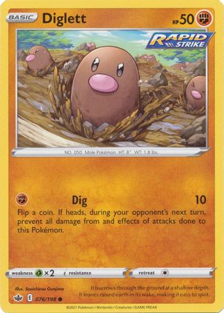 Diglett - 076/198 - Common available at 401 Games Canada