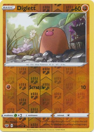 Diglett - 092/202 - Common - Reverse Holo available at 401 Games Canada