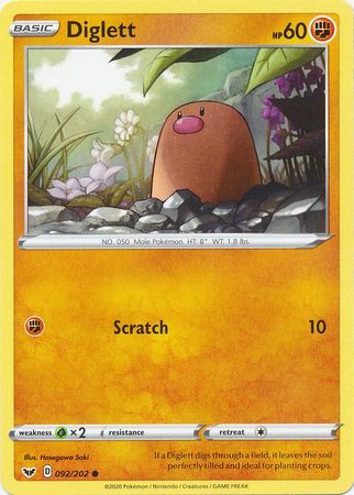 Diglett - 092/202 - Common available at 401 Games Canada