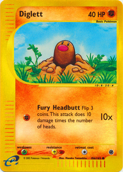 Diglett - 106/165 - Common - Reverse Holo available at 401 Games Canada