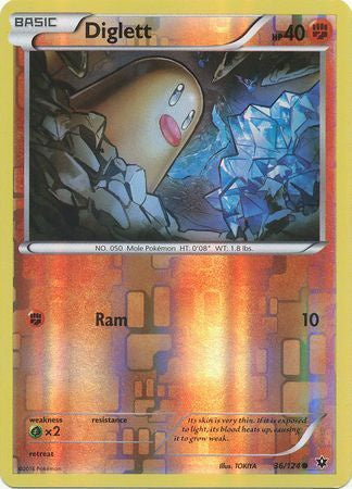 Diglett - 36/124 - Common - Reverse Holo available at 401 Games Canada