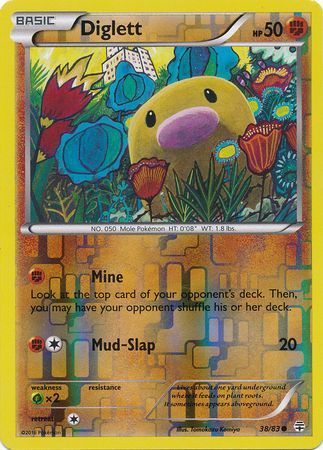 Diglett - 38/83 - Common - Reverse Holo available at 401 Games Canada