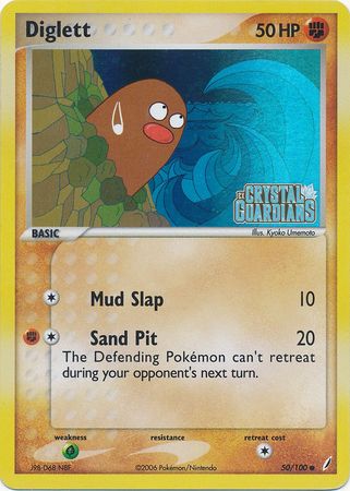 Diglett - 50/100 - Common - Reverse Holo available at 401 Games Canada