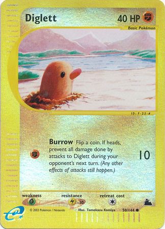 Diglett - 50/144 - Common - Reverse Holo available at 401 Games Canada