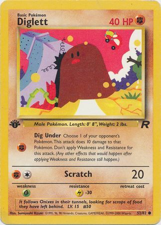 Diglett - 52/82 - Common - 1st Edition available at 401 Games Canada