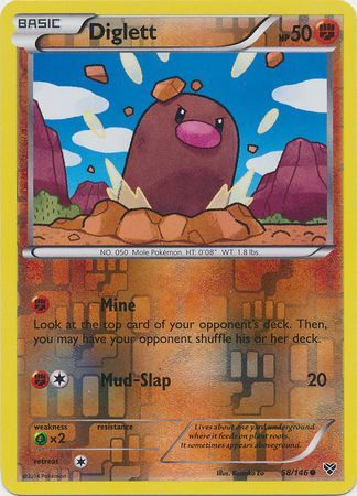 Diglett - 58/146 - Common - Reverse Holo available at 401 Games Canada