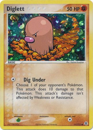 Diglett - 61/112 - Common - Reverse Holo available at 401 Games Canada