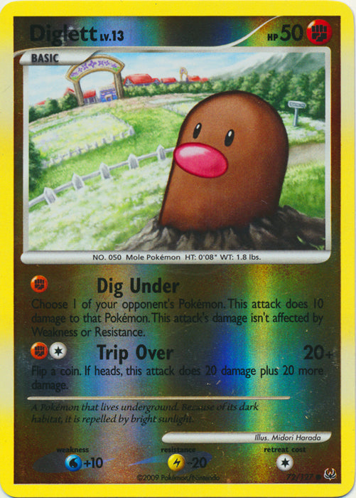 Diglett - 72/127 - Common - Reverse Holo available at 401 Games Canada